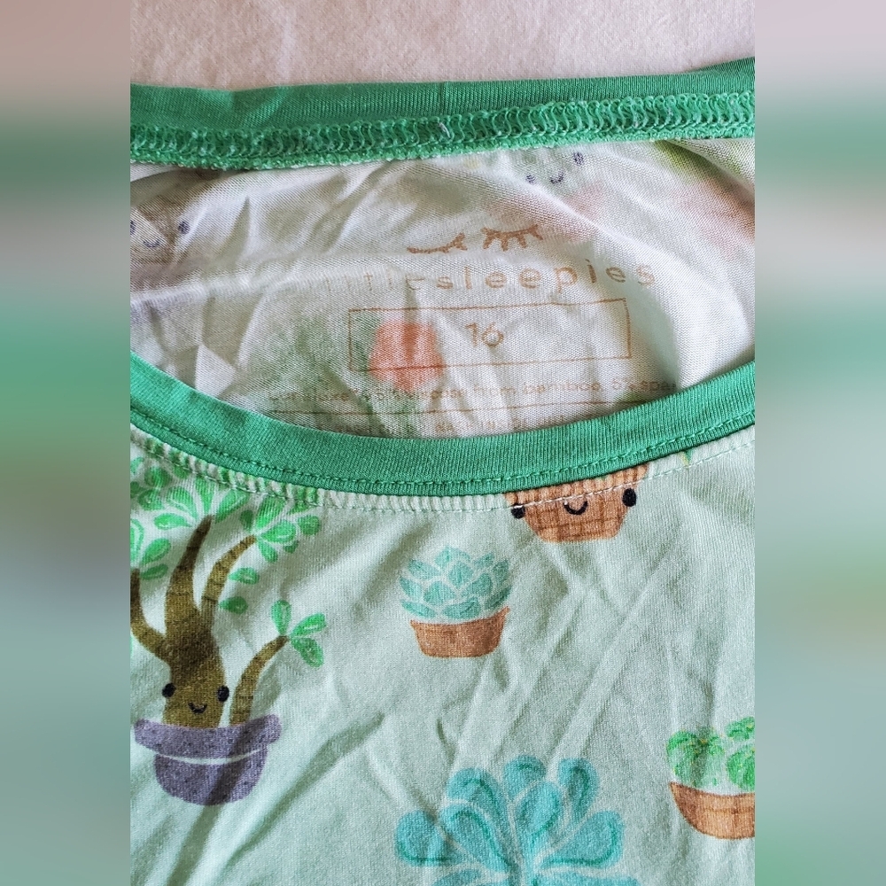 Little Sleepies Succulent Pajamas - Picture 2 of 2